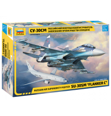 Сборная модель ZVEZDA Российский истребитель Су-30СМ, 1/72