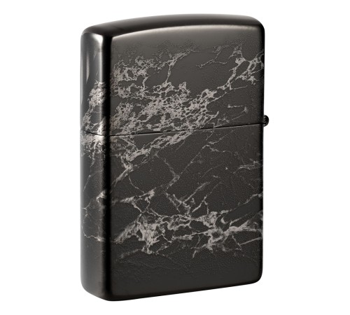 Зажигалка ZIPPO Classic с покрытием High Polish Black, латунь/сталь, черная, глянцевая, 38x13x57 мм