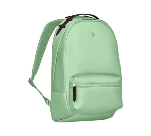 Рюкзак VICTORINOX Victoria Classic Business Backpack, мятный, нейлон/кожа/микрозамша, 27x21x41 см