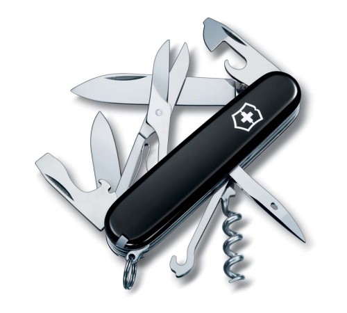 Нож перочинный VICTORINOX Climber, 91 мм, 14 функций, чёрный