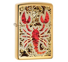 Зажигалка ZIPPO Classic с покрытием High Polish Brass, латунь/сталь, золотистая, 38x13x57 мм