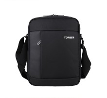 Сумка кросс-боди TORBER, черный, нейлон, 21.5х17х6 см
