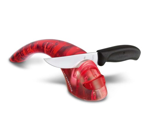 Точилка VICTORINOX для кухонных ножей, с 2 керамическими дисками,  205x55x65 мм, красная