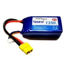 Аккумулятор Li-Po Spard 1350mAh, 11,1V, 45C, XT60
