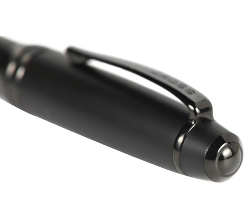 Перьевая ручка Cross Bailey Matte Black Lacquer, перо F. Цвет - черный.