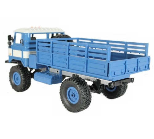 Радиоуправляемая машина MN MODEL ГАЗ-66 грузовая (синяя) 4WD 2.4G 1/16 RTR