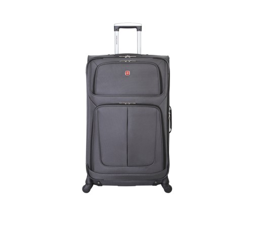 Чемодан SWISSGEAR SION, серый, полиэстер 750x750D добби, 46x27x74 см, 90 л