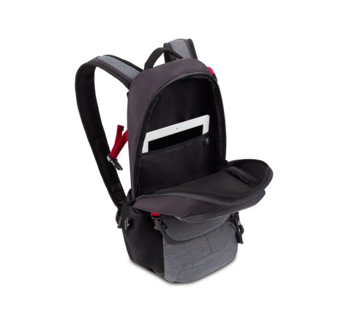 Рюкзак SWISSGEAR, серый, полиэстер, 24 х 15,5 х 46 см, 15,5 л