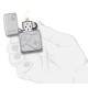 Зажигалка ZIPPO Classic с покрытием High Polish Chrome, латунь/сталь, серебристая, 36x12x56 мм