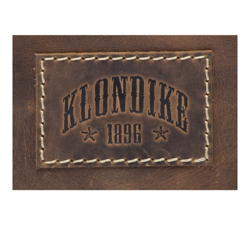 Сумка KLONDIKE Native, натуральная кожа в коричневом цвете, 39 х 10 х 31 см