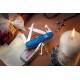 Нож перочинный VICTORINOX Huntsman, 91 мм, 15 функций, полупрозрачный синий