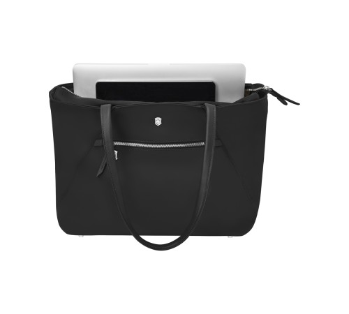 Сумка VICTORINOX Victoria Signature Tote, черная, нейлон/кожа, 51x15x30 см, 19 л