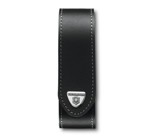 Чехол на ремень VICTORINOX для ножей RangerGrip 130 мм, на липучке, кожаный, 40x40x140 мм, чёрный
