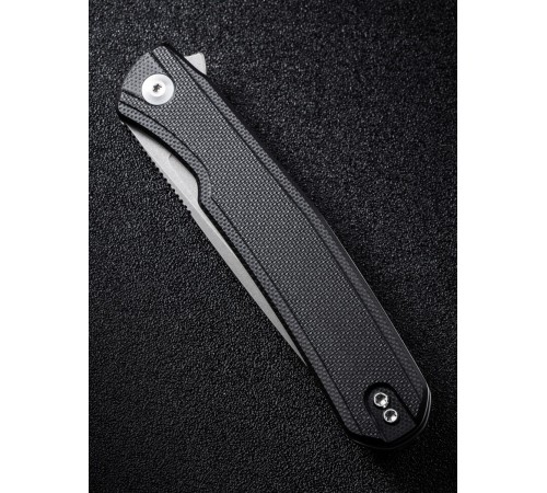 Складной нож SENCUT Scitus D2 Steel Gray Stonewashed Handle G10 Black