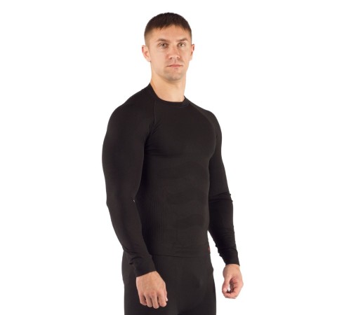 Футболка мужская Apol/ дл. рукав/ синтетика/ черный/ L-XL, Apol9090LXL