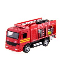 Машина Kinsmart Пожарная машина Rescue Fire Engine инерция (1/12шт.) б/к