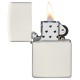 Зажигалка ZIPPO Classic с покрытием Glow In The Dark, латунь/сталь, белая, матовая, 38x13x57 мм