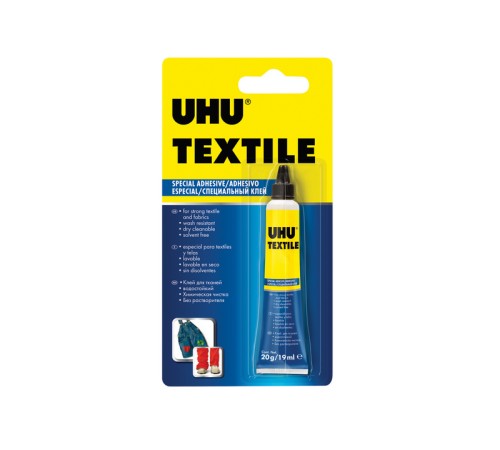 Клей для текстиля UHU Textil, 19 г, блистер