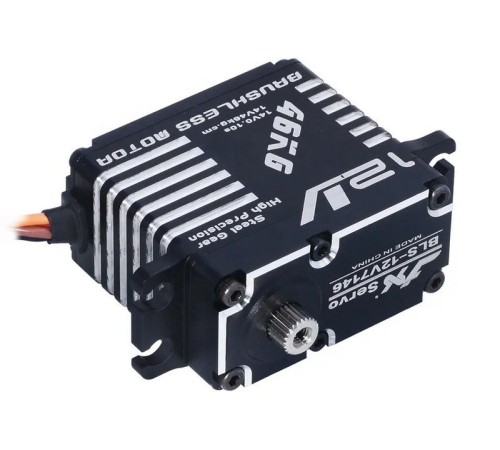 Сервомашинка цифровая JX Servo BLS-12V7146 (71г/47/0.10/14.0V) бесколлекторная, Full metal