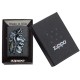 Зажигалка ZIPPO Wolf Skull с покрытием Iron Stone™, латунь/сталь, серая, матовая, 38x13x57 мм