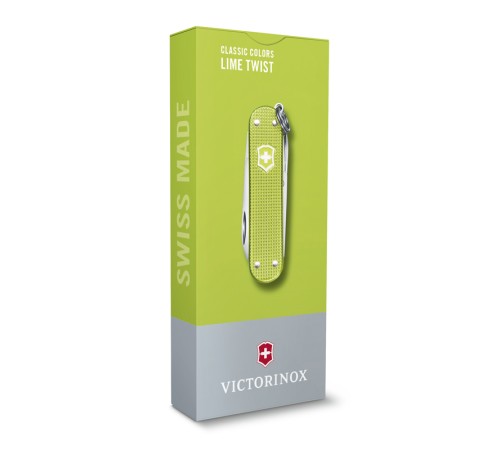 Нож-брелок Classic SD Alox Colors Lime Twist VICTORINOX 0.6221.241G