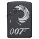 Зажигалка ZIPPO James Bond 007™ с покрытием Black Matte, латунь/сталь, чёрная, матовая, 36x12x56 мм