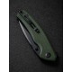 Складной нож SENCUT Slashkin D2 Steel Black Handle Green Canvas Micarta