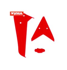 Хвостовое оперение (красное) для вертолета Syma S5