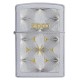 Зажигалка ZIPPO Classic с покрытием Satin Chrome™, латунь/сталь, серебристая, матовая, 36x12x56 мм
