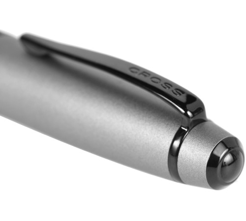 Перьевая ручка Cross Bailey Matte Grey Lacquer, перо F. Цвет - серый.