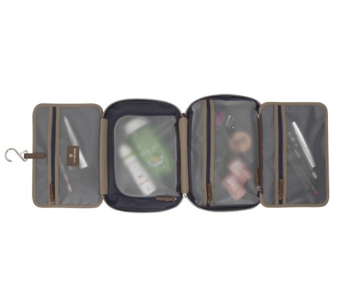 Косметичка VICTORINOX Victoria Muse, бежевая, нейлон/кожа, 28x8x19 см, 4 л