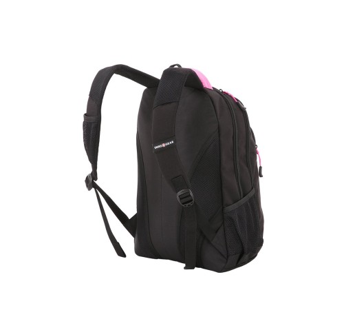 Рюкзак SWISSGEAR, черный/фуксия, фьюжн/2 мм рипстоп, 32x15x46 см, 22 л