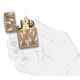 Зажигалка ZIPPO Armor® с покрытием High Polish Gold Plate, латунь/сталь, золотистая, 38x13x57 мм
