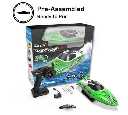 Радиоуправляемый катер Volantex RC Vector S чёрный Brushless 2.4G LiPo RTR