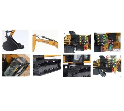 Радиоуправляемый экскаватор с гидравлической системой HUI NA TOYS 2.4G 22CH 1/16 RTR