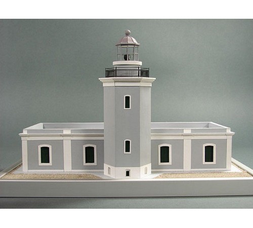 Сборная картонная модель Shipyard маяк Lighthouse Los Morrillos (№30), 1/72