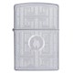 Зажигалка ZIPPO Labyrinth с покрытием Satin Chrome, латунь/сталь, серебристая, матовая, 38x13x57 мм