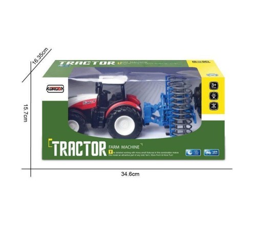 Р/У фермерский трактор Korody с сеноподборщиком 1/24 2.4G 6CH RTR