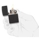 Зажигалка ZIPPO Classic с покрытием Black Crackle™, латунь/сталь, чёрная, матовая, 38x13x57 мм