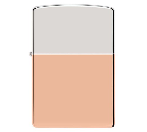 Зажигалка ZIPPO Bimetal с двойным металлическим покрытием, медь/латунь/сталь, медная, 38x13x57 мм