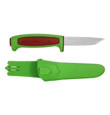 Нож Morakniv Basic 546 лимитированный 2024 нержавеющая сталь, пласт. ручка (зеленая) терракотовая вставка, 14282