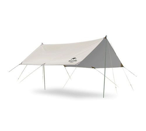 Тент Naturehike Girder NH20TM006, 150D, 500*292 см  для кемпинга  серебристый (с двумя стойками), 6927595700457