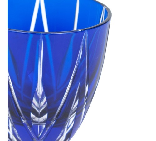 Рюмка TAJIMA GLASS Мерцание звезды 75мл, лазурная