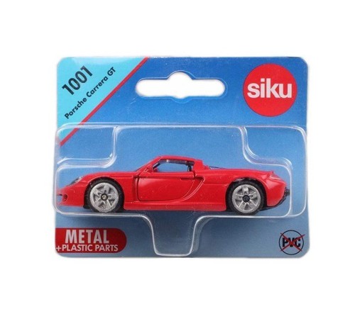 Легковой автомобиль Siku 1001 Porsche Carrera GT 1/55, 9.7 см, красный