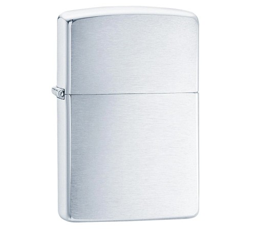 Зажигалка ZIPPO Armor™ c покрытием Brushed Chrome, латунь/сталь, серебристая, матовая, 38x13x57 мм