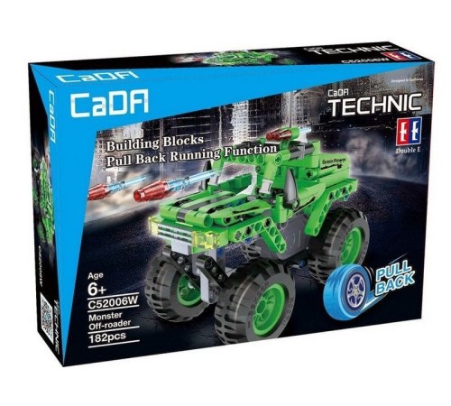 Конструктор CADA Technic монстр-внедорожник совместим с C52005W, инерционный (182 детали)