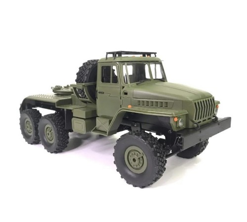 Радиоуправляемая машина WPL военный грузовик B-36 с тралом (зеленый) 6WD 2.4G 1/16 RTR