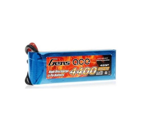 Аккумулятор Gens Ace LiPo 4400 mAh 4s1p 14.8V 35C Deans