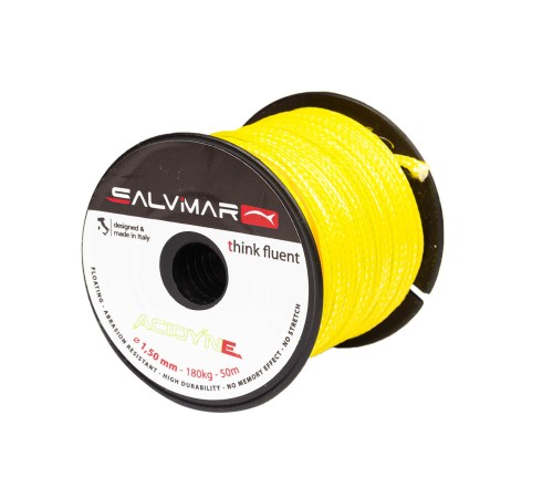 Линь Salvimar ACTIVE DYNEEMA желтый ø1,5 мм 190 кг катушка 50 м