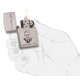 Зажигалка ZIPPO G. Blaisdell, с покрытием Brushed Chrome, латунь/сталь, серебристая, 36x12x56 мм